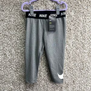 Nike‎ Leggings Girls 6X Carbon Heather Gray Athletic NWT